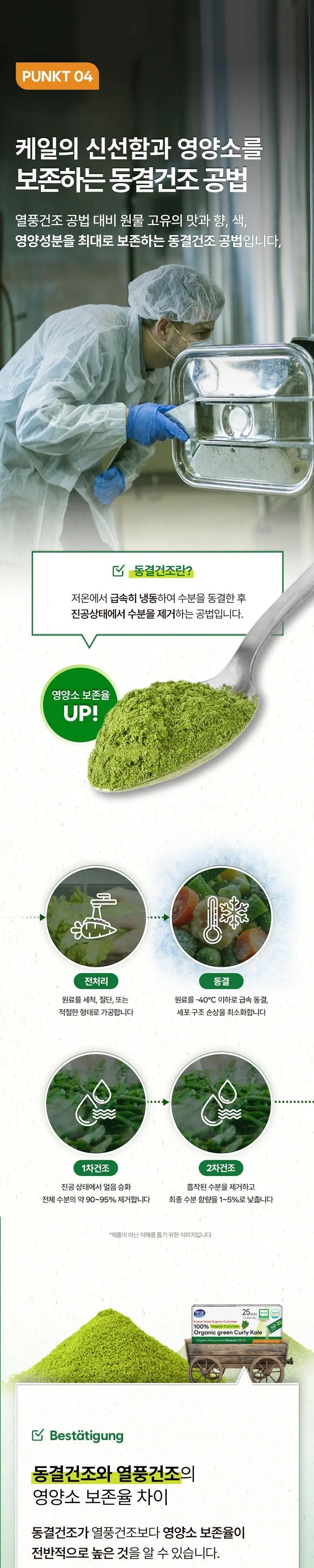 aktiv immun 100% Organic Green Curly Kale Powder 2 g x 25 Sticks (50 g) Detail