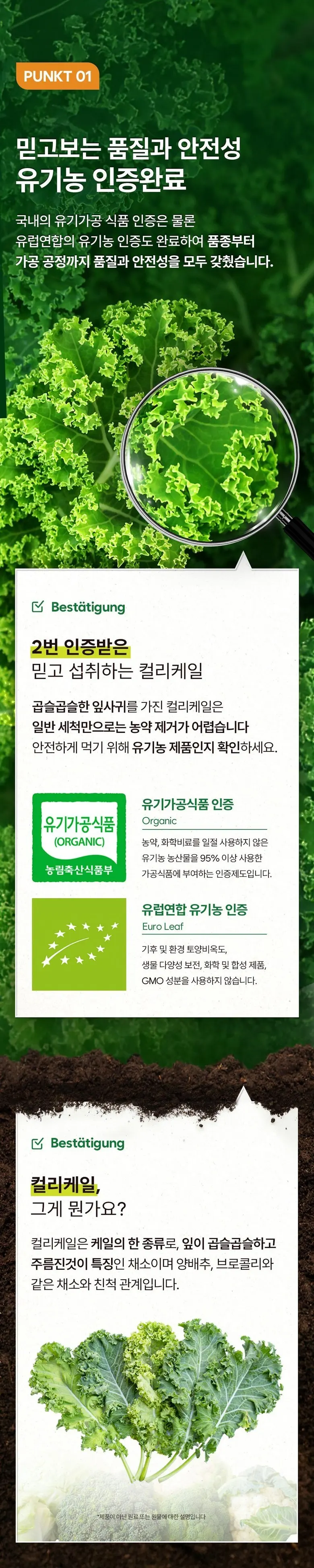 aktiv immun 100% Organic Green Curly Kale Powder 2 g x 25 Sticks (50 g) Detail