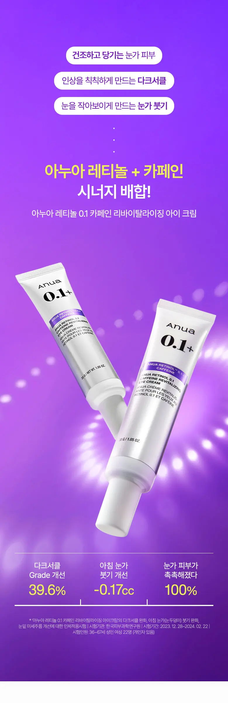 anua Retinol 0.1 Caffeine Revitalizing Eye Cream 30 g Detail