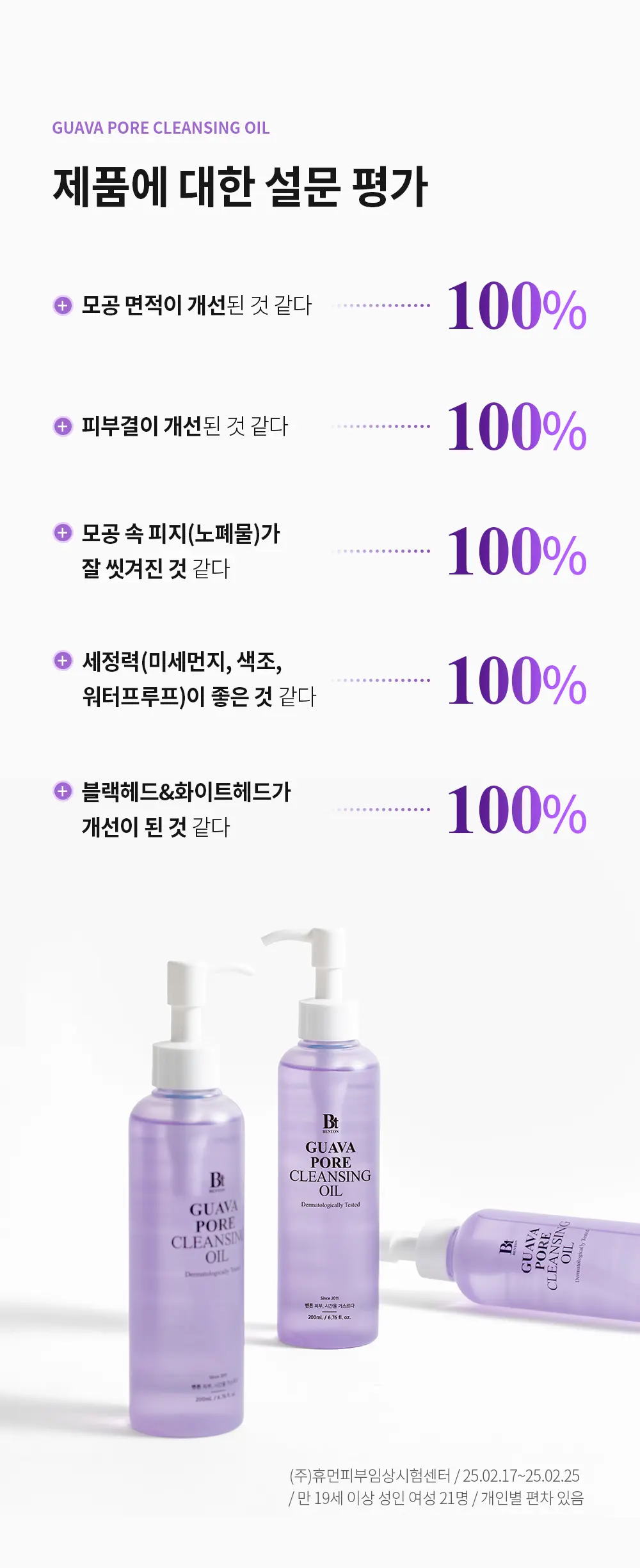 BENTON Guava Pore Cleansing Oil 200mL Detail