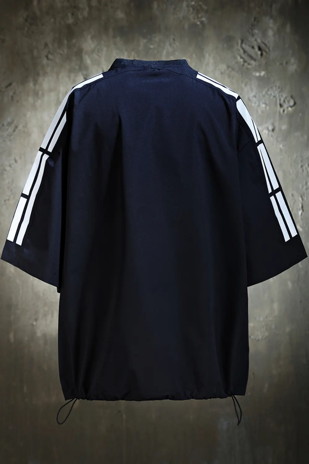 ByTheR Korean Flag Reflective Short Sleeve T-Shirt Black Detail