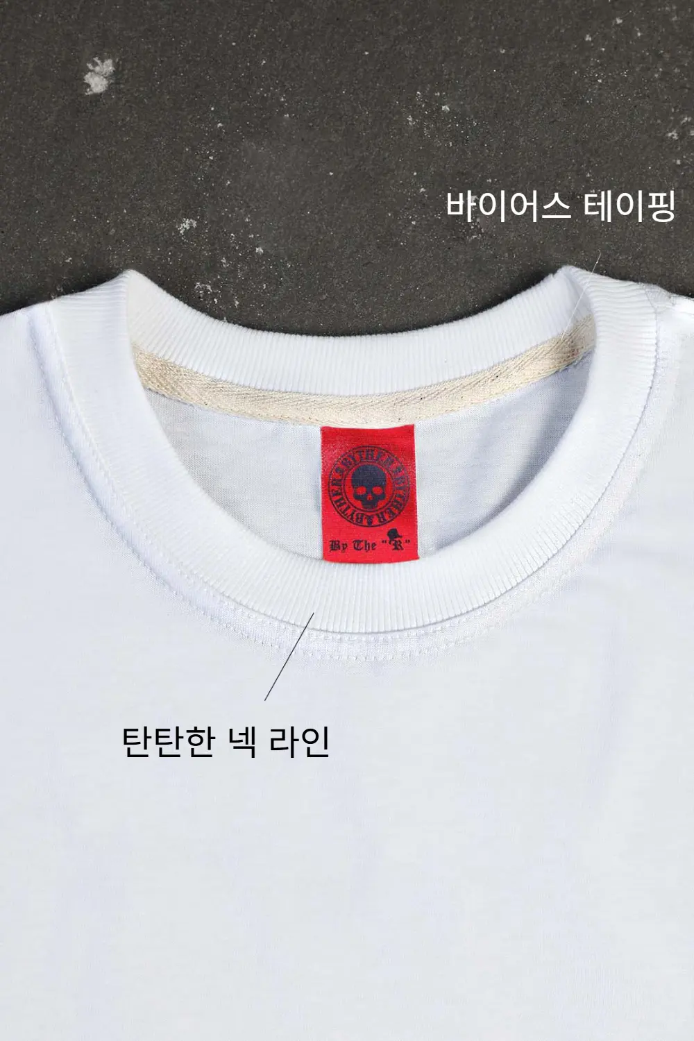 ByTheR Rough Painting Ahn Jung-geun Handprint Loose Fit Short Sleeve T-Shirt White Detail
