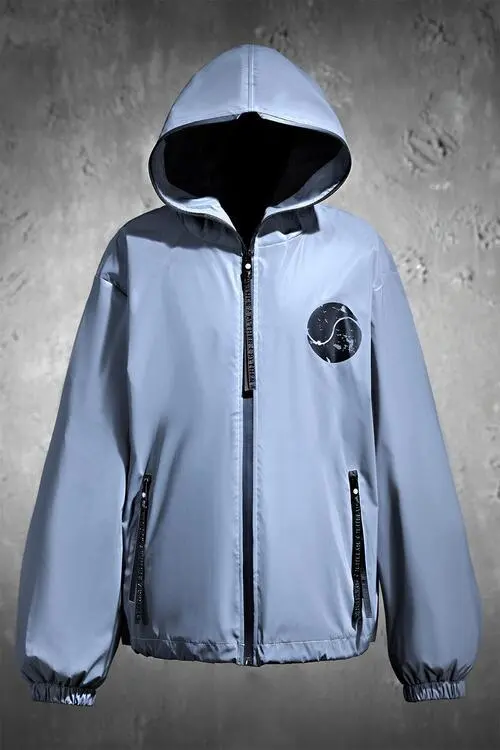 ByTheR Vintage Taegeukgi Reflective Windbreaker