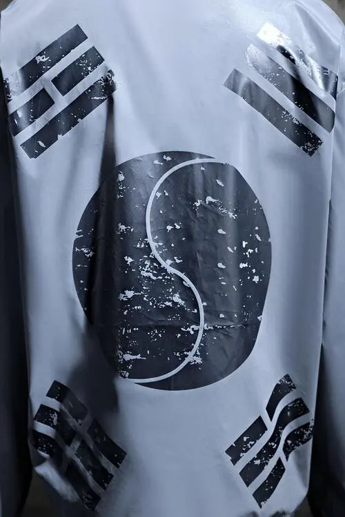 ByTheR Vintage Taegeukgi Reflective Windbreaker