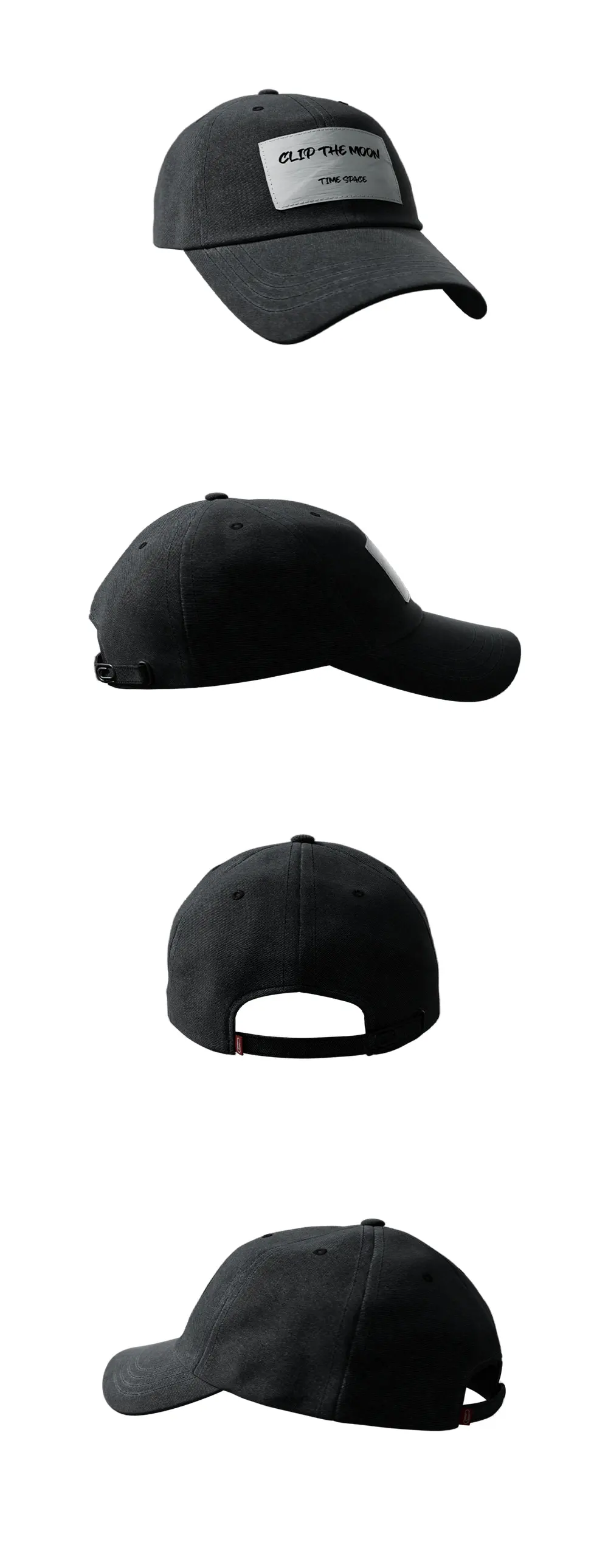 CLIP THE MOON Paper Label Cap Black Detail
