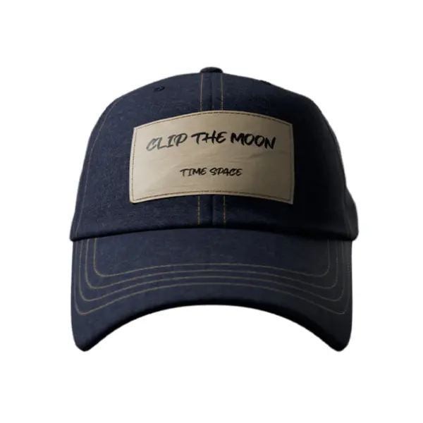 CLIP THE MOON Paper Label Cap Deep Blue