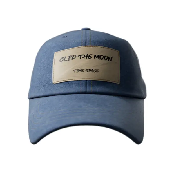 CLIP THE MOON Paper Label Cap Blue
