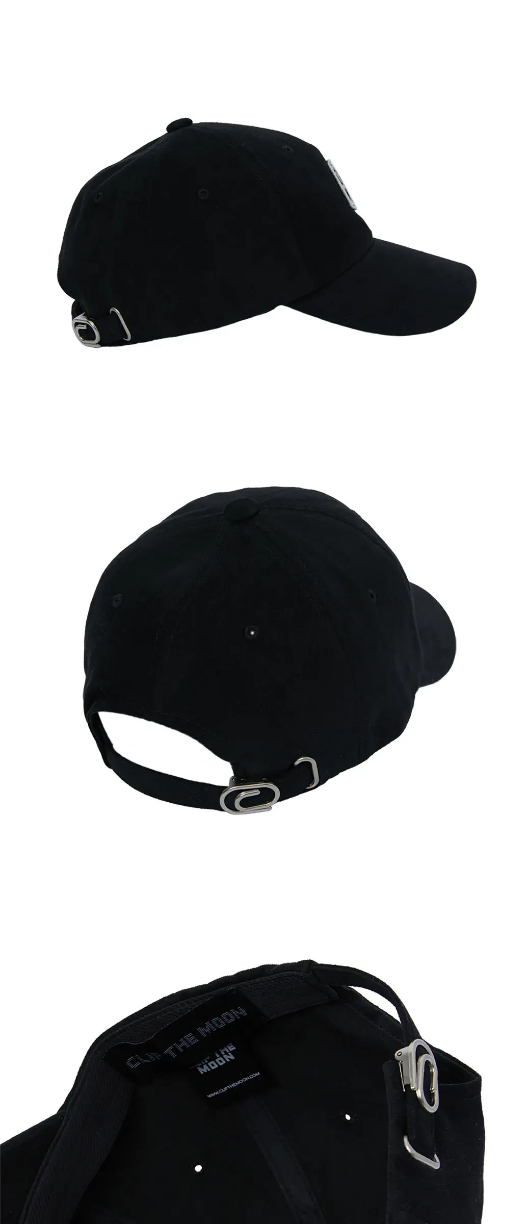 CLIP THE MOON Rock Cap Suede Black Detail