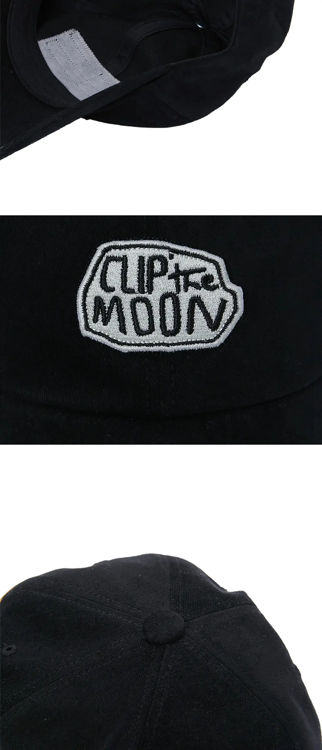 CLIP THE MOON Rock Cap Suede Black Detail