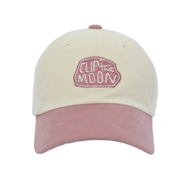 CLIP THE MOON Rock Cap Two Tone Pink