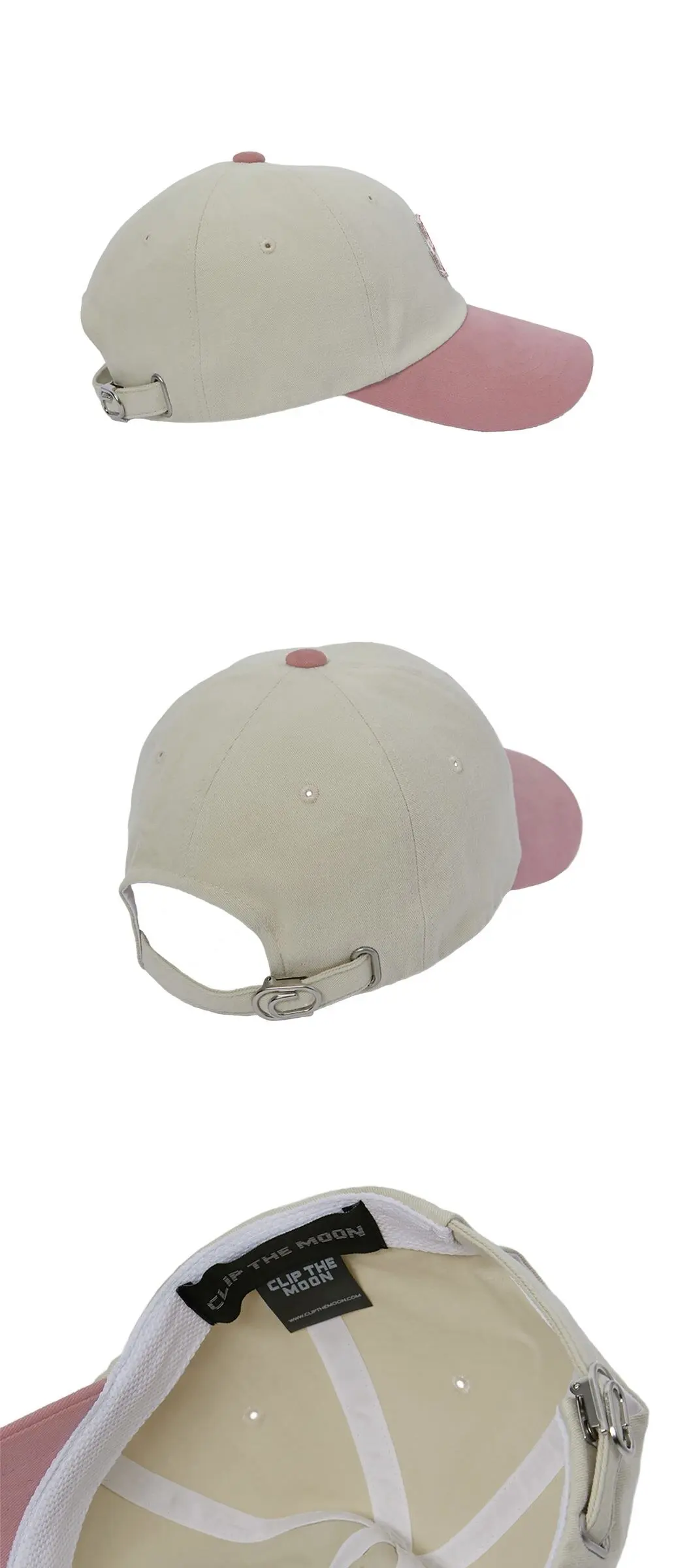 CLIP THE MOON Rock Cap Two Tone Pink Detail
