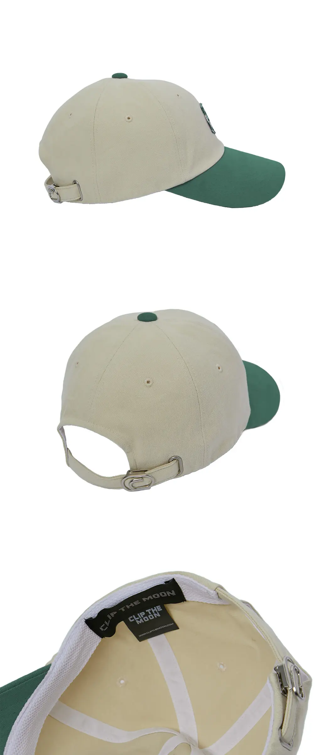 CLIP THE MOON Rock Cap Two Tone Green Detail