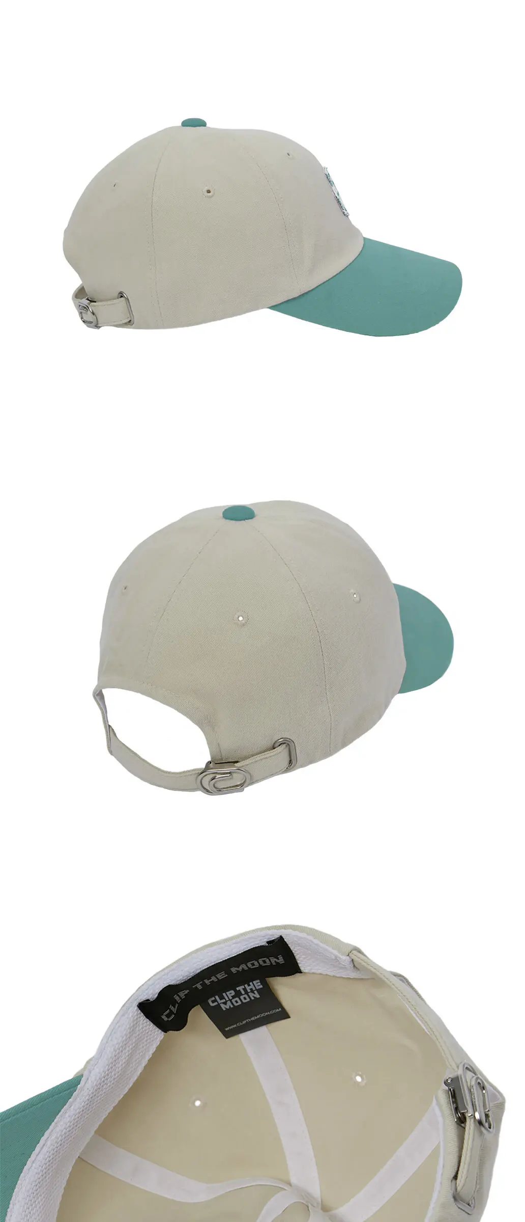 CLIP the MOON Rock Cap Two Tone Mint Detail