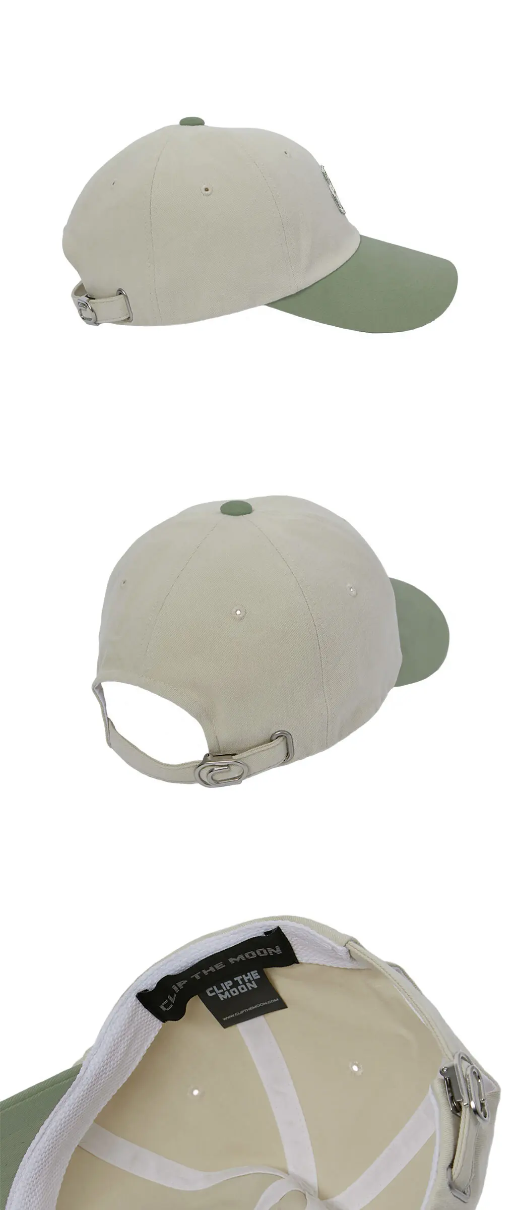 CLIP the MOON Rock Cap Two Tone Olive Detail