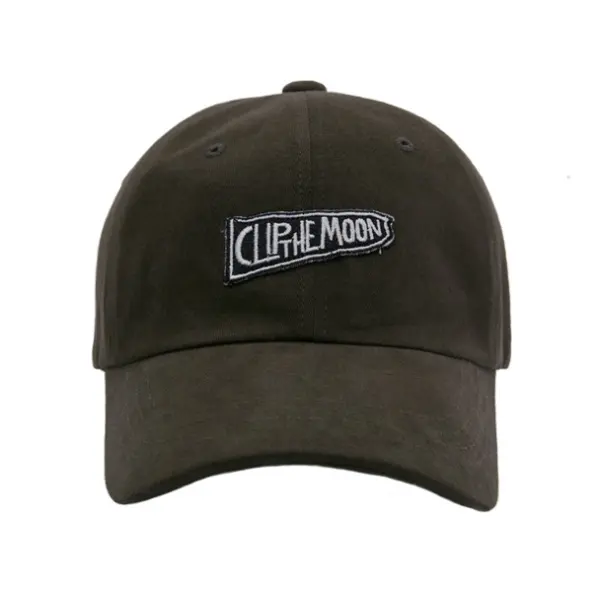 CLIP THE MOON Sign Box Cap Vintage Brown