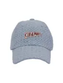 CLIP THE MOON Sign Box Grid Cap Hazy Blue