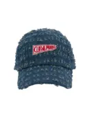 CLIP THE MOON Sign Box Torn Washed Faded Blue Cap