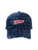 CLIP THE MOON Sign Box Torn Washed Blue Cap