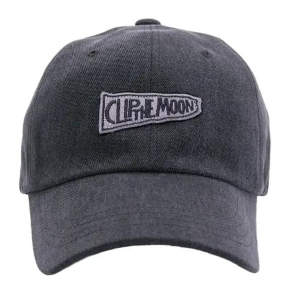 CLIP THE MOON Sign Box Vintage Gray Oversized Baseball Cap