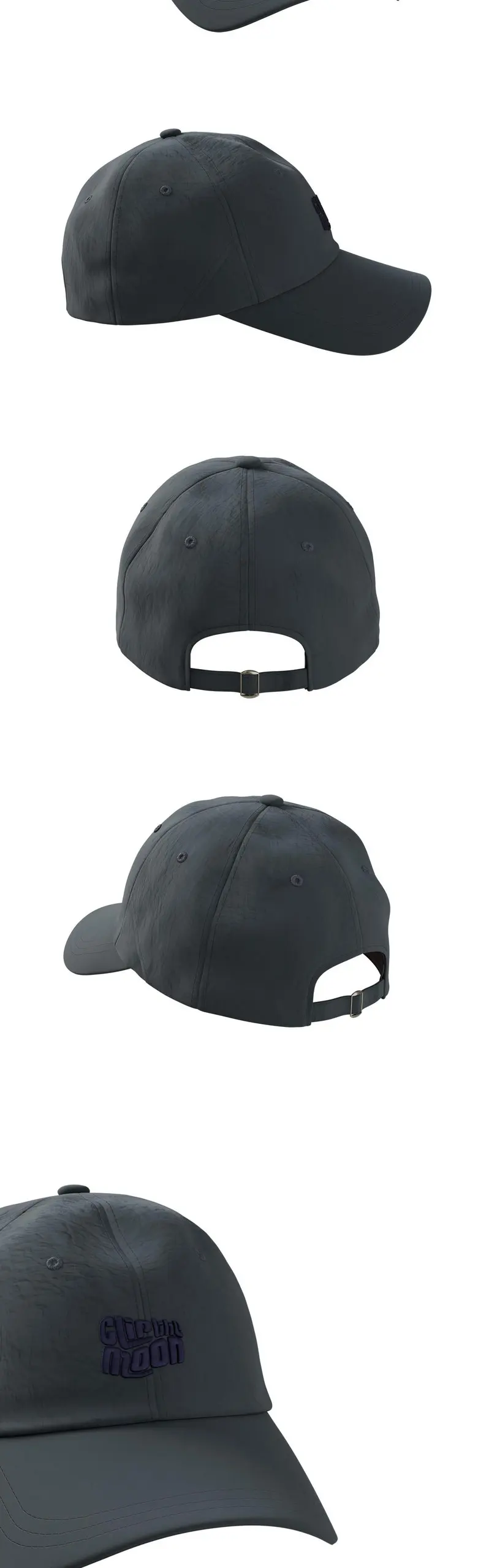 Clip the moon Slide Glass Pocket Baseball Cap Detail