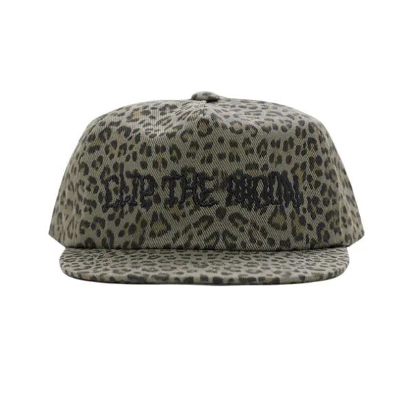 CLIP THE MOON Wild Shadow Leopard Cap - Muted Khaki