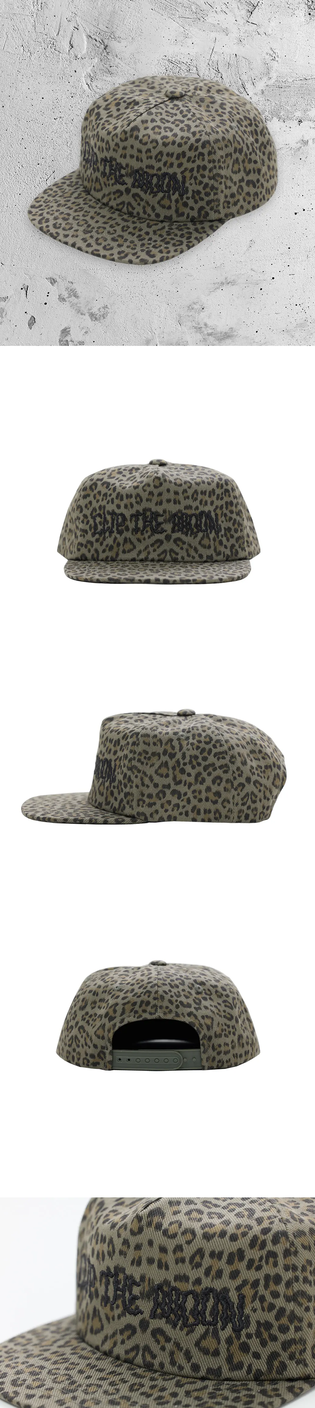 CLIP THE MOON Wild Shadow Leopard Cap - Muted Khaki Detail