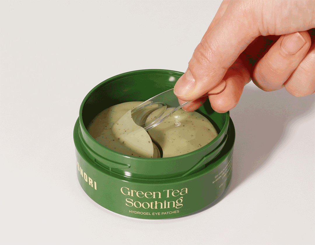 COSNORI Hydrogel Eye Patches 103g 60 Patches (30 Pairs) - Green Tea Soothing / Collagen Lifting / PDRN Repair Detail