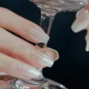 DASHING DIVA Magic Press Glass White Coffin Nail Tips 30 Count