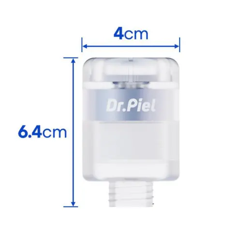 Dr.Piel Portable Travel Shower Filter + 10 Refill Cartridges + Pouch