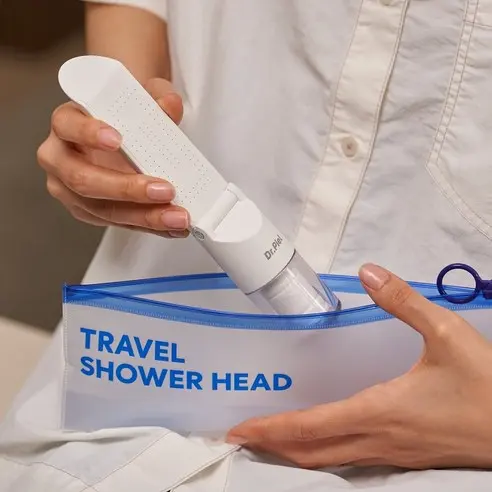 Dr.Piel Travel Shower Head Pure White (Ultra Slim 3.8cm)