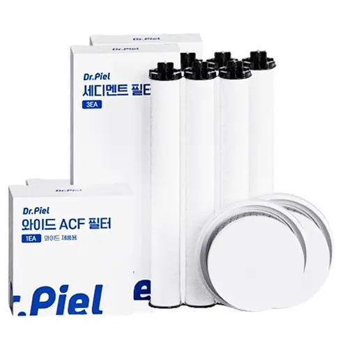 Dr.Piel Wide Shower Head Refill Filters Set (1st Sedimentx6 + ACF 2st Filtersx2 )