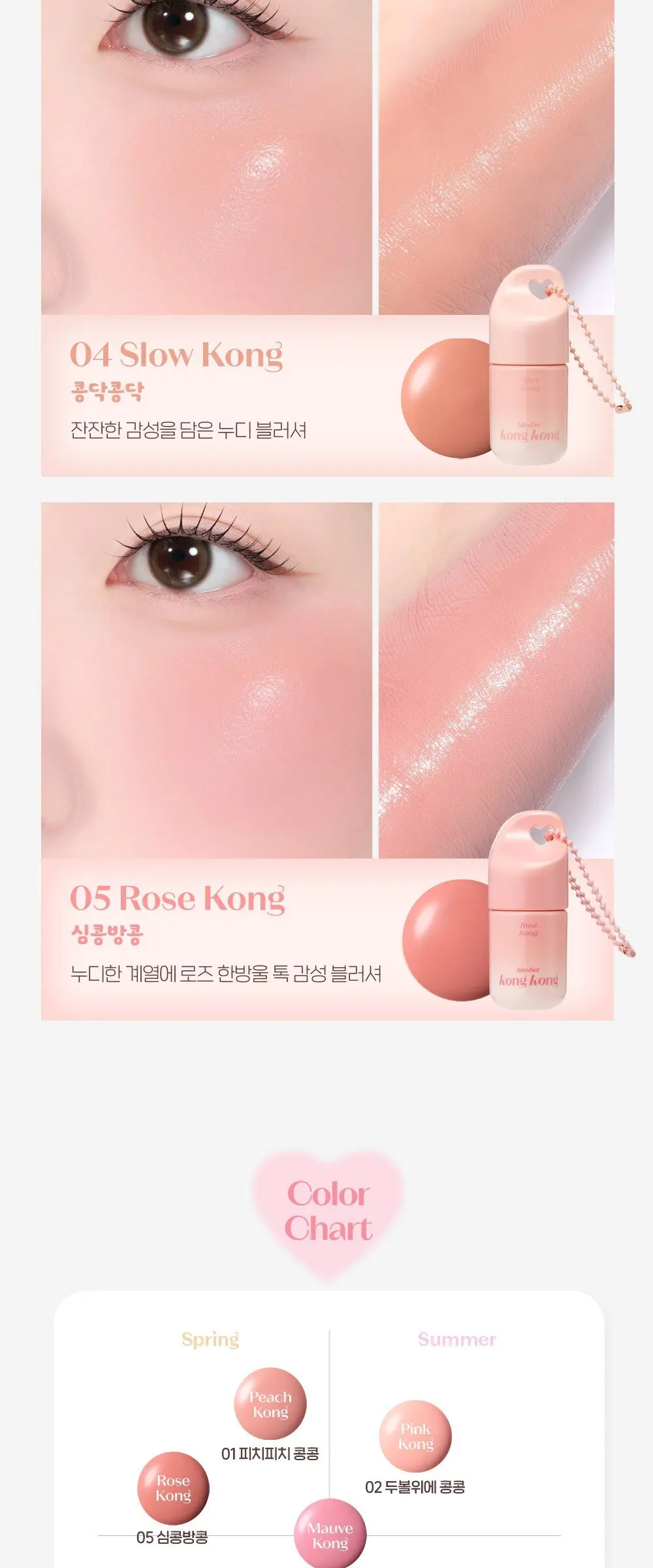 ETUDE Kong Kong Blusher 7g - 02 Pink Kong Liquid Cheek Blush Detail