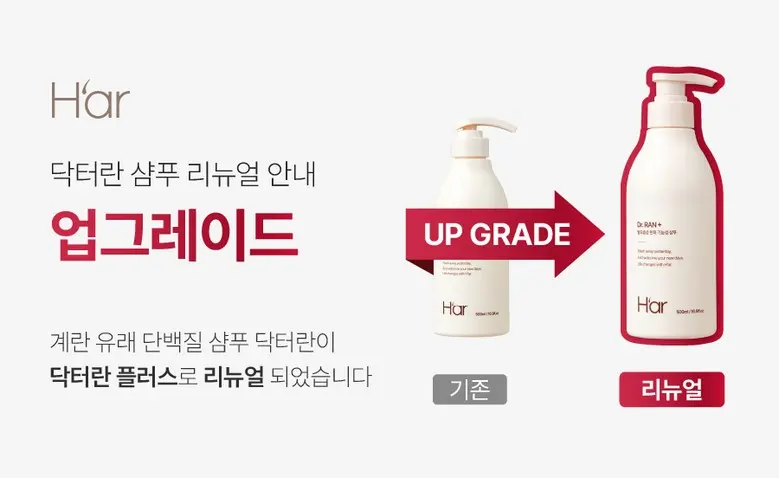 H'ar Dr. RAN+ Egg Protein Hair Loss Relief Functional Shampoo 500ml Detail