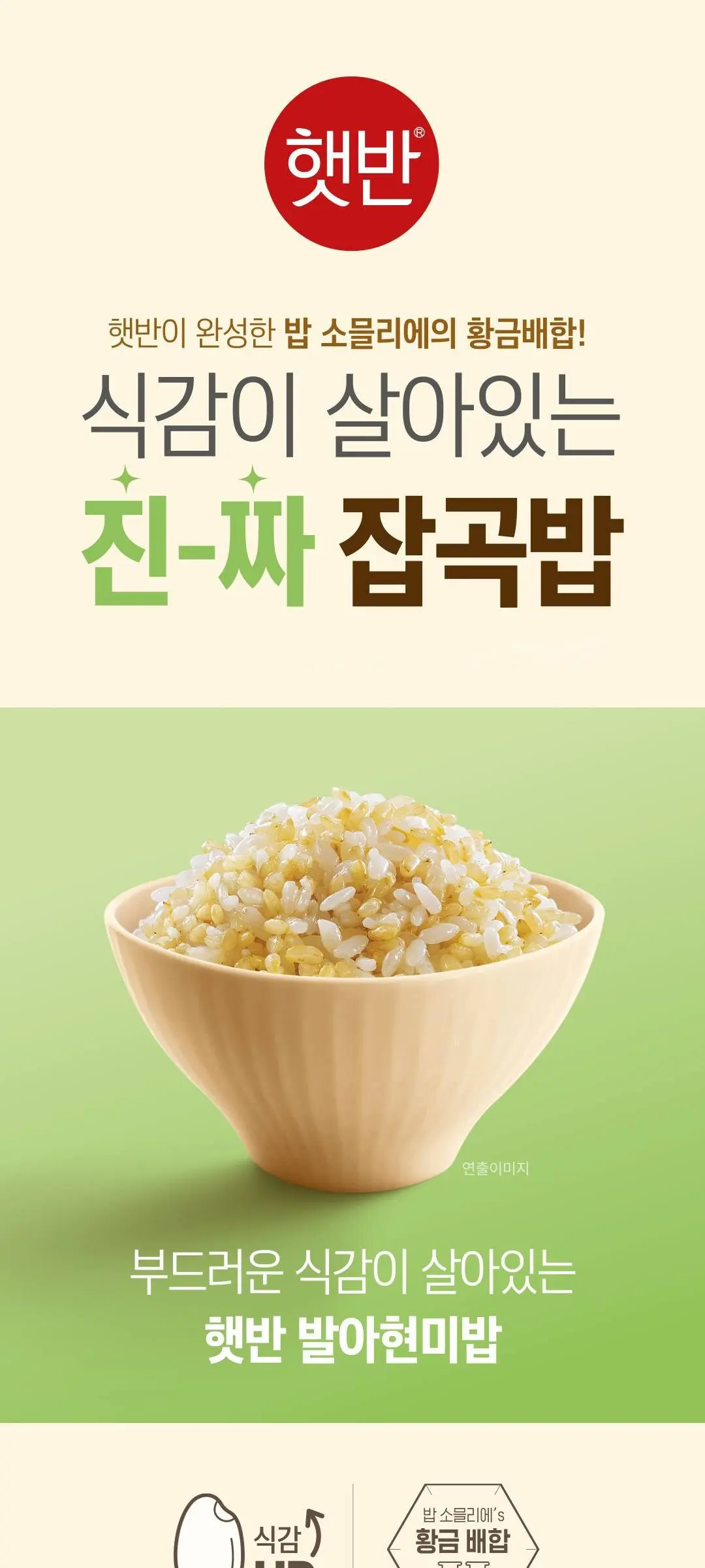Hetbahn Cooked Sprouted Brown Rice 130g x 6 Pack (CJ Instant Germinated Brown Rice Bowl) Detail