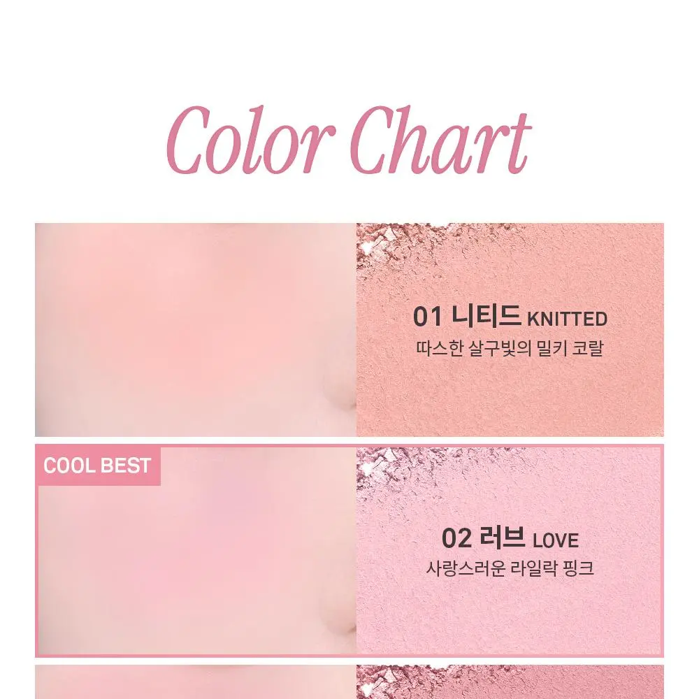 hince Hug Layer Cheek Blush 7 Colors Detail