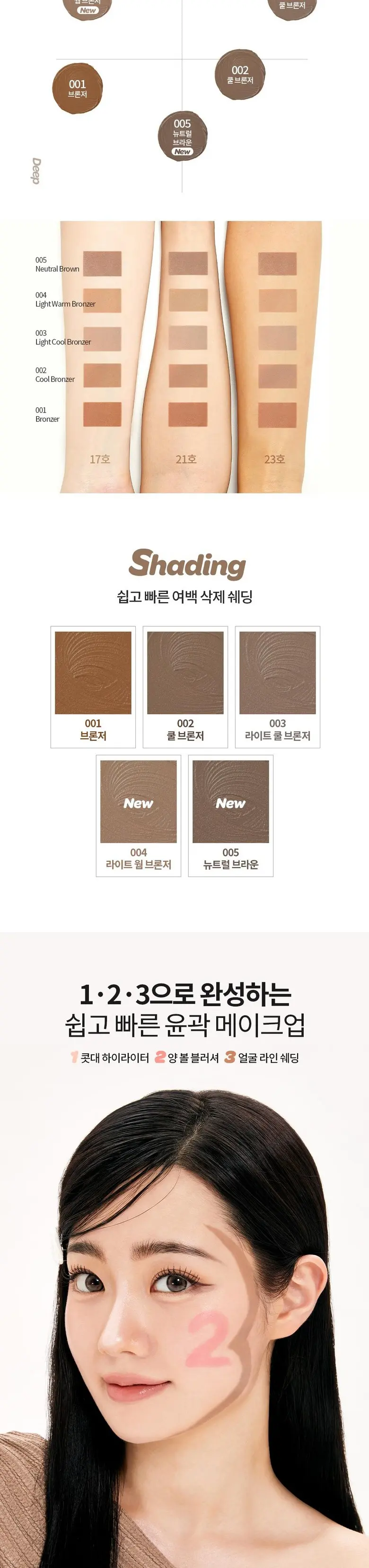 I'M MEME Multi Stick Shading 6.7g Cool Bronzer Contour Stick Detail