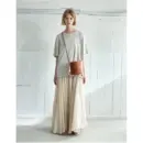 YURT Mani Leather Bucket Bag with Naturally Dyed Drawstring Pouch, 3 Colors
