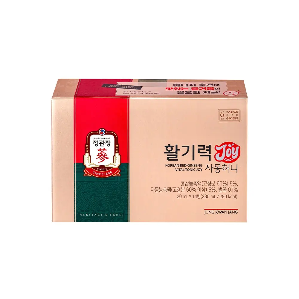 JUNG KWAN JANG Korean Red Ginseng Vital Tonic Joy 20 mL x 14 Bottles