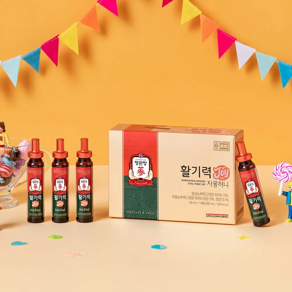 JUNG KWAN JANG Korean Red Ginseng Vital Tonic Joy 20 mL x 14 Bottles