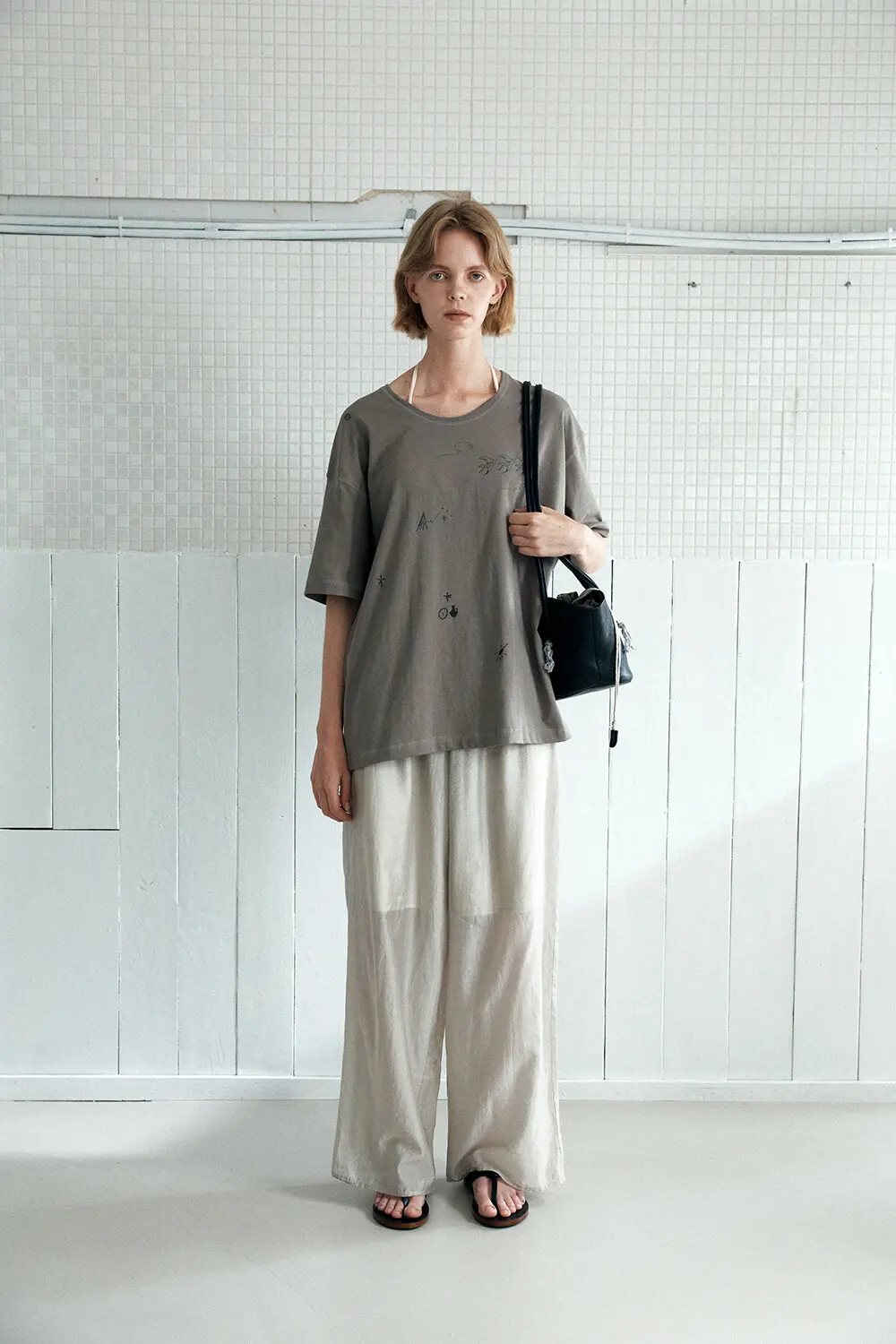 KANO Leather Bucket Shoulder Bag with Tassel Charm - 3 Colors