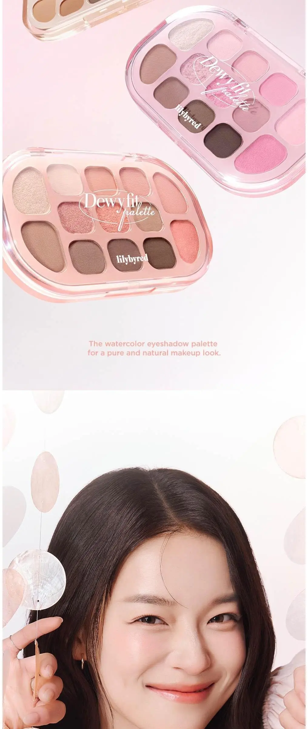 lilybyred Dewy Fit Palette 03 Oatmeal 13-Color Multi-Use Eyeshadow Palette Detail