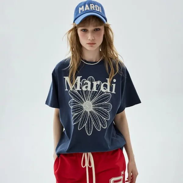 Mardi FLOWERMARDI Pigment Washing T-Shirt