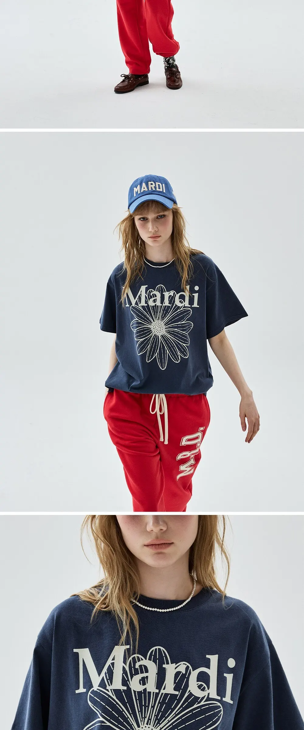 Mardi FLOWERMARDI Pigment Washing T-Shirt Detail