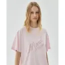 Mardi Mercredi Women's Script Logo Stacked T-Shirt
