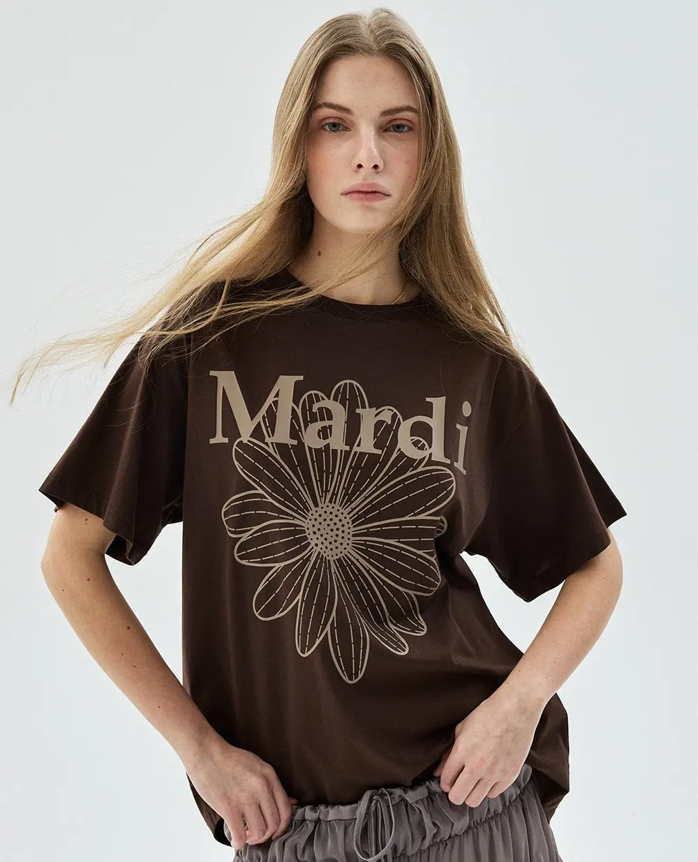 Mardi Women's Flower Cotton T-Shirt