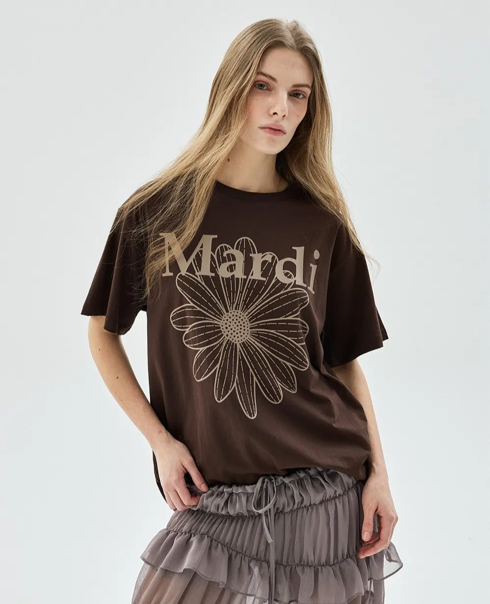 Mardi Women's Flower Cotton T-Shirt