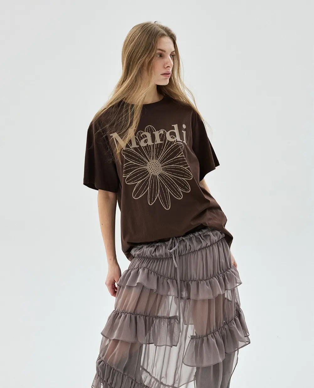 Mardi Women's Flower Cotton T-Shirt