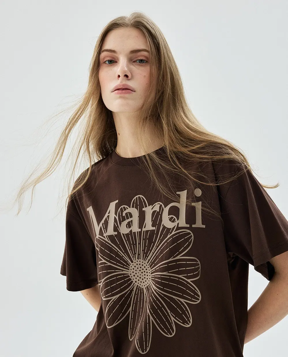 Mardi Women's Flower Cotton T-Shirt