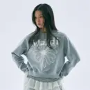 Mardi Women's Flower Mardi Raglan Cotton Sweatshirt
