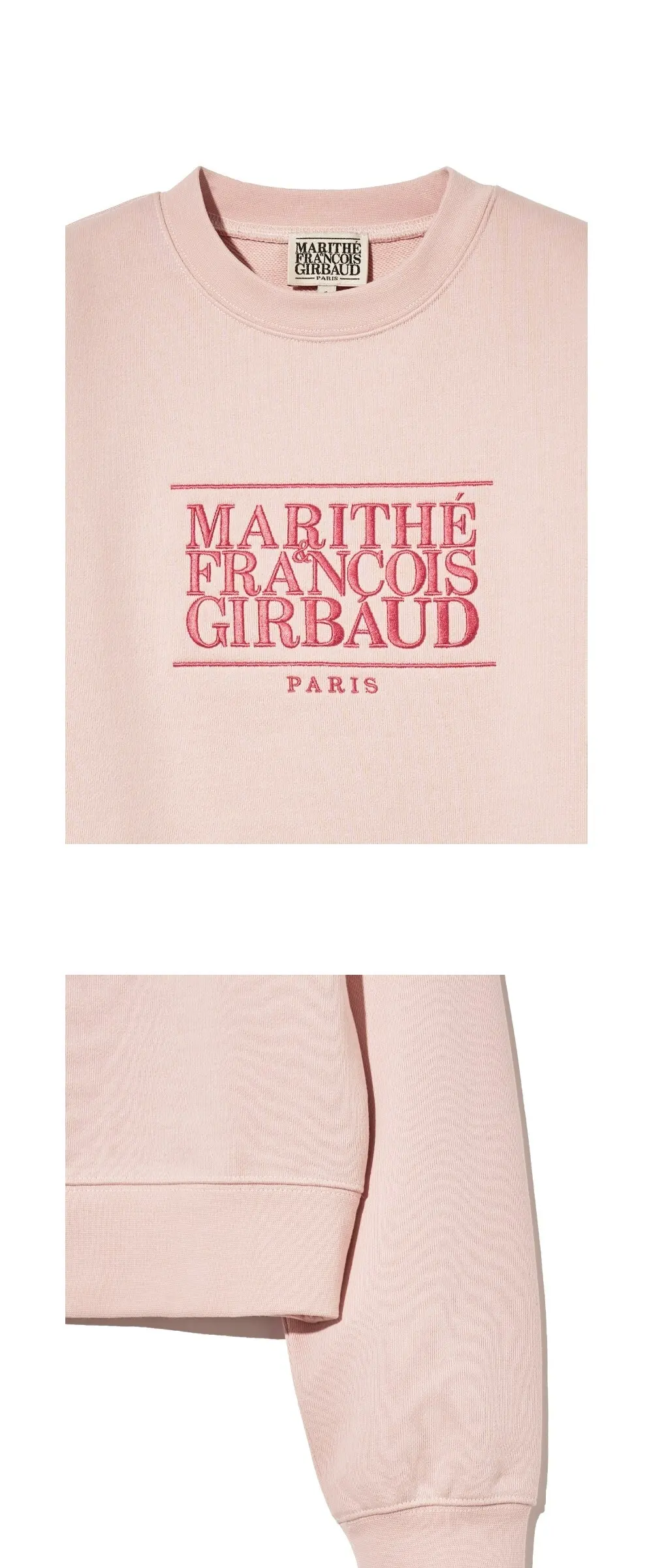 MARITHÉ FRANÇOIS GIRBAUD W Classic Logo Crop Sweatshirt Detail